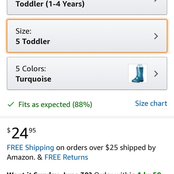 Toddler Western Chief glitter rain boots - Picture 5 of 5